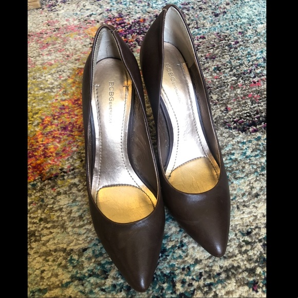 BCBGeneration Brown Cielo Leather Pumps - Picture 2 of 6